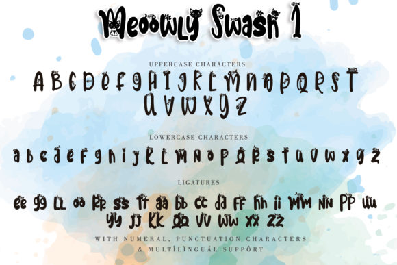 Meoowly Font PNG with transparent background - Preview 5