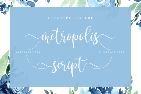 Metropolis Script Font PNG with transparent background - Preview 1