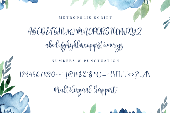 Metropolis Script Font PNG with transparent background - Preview 4