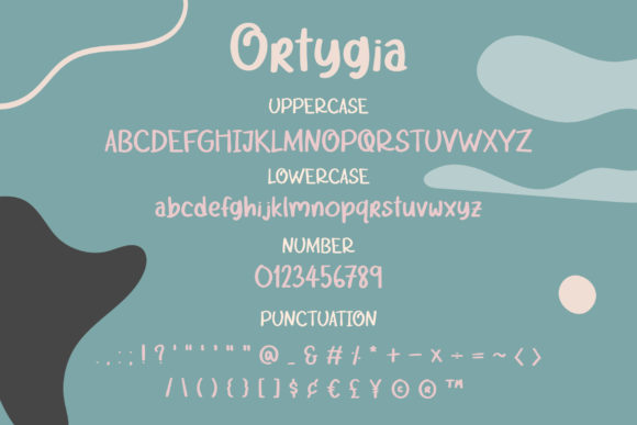 Ortygia Font PNG with transparent background - Preview 2