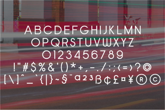 Rameda Font PNG with transparent background - Preview 1