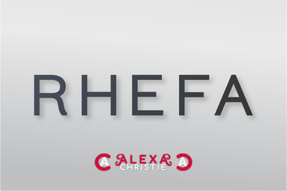Rhefa Sans Serif Font By A Christie