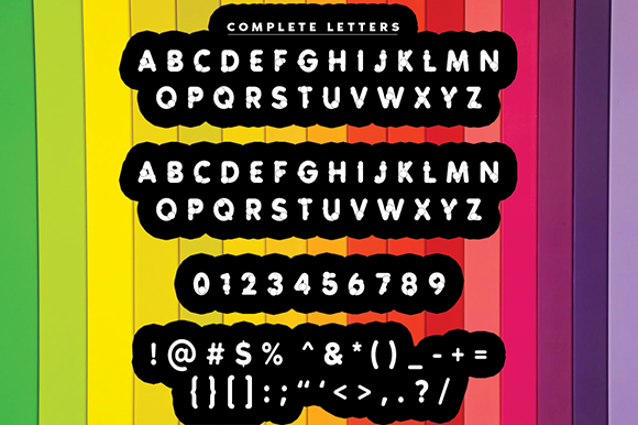 Ballon Bubbles Font - Preview 3