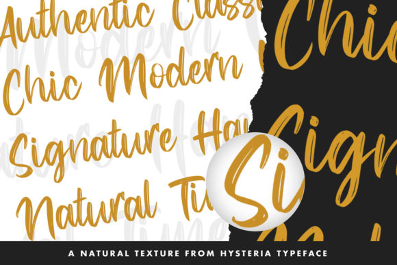 Hysteria Font PNG with transparent background - Preview 1