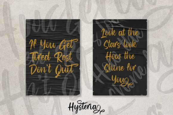 Hysteria Font PNG with transparent background - Preview 2