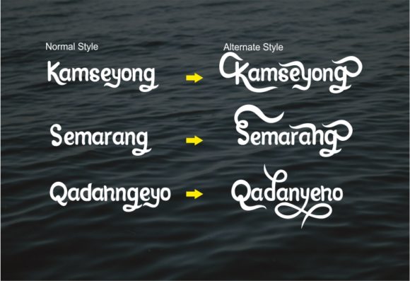 Kamseyong Font - Preview 5