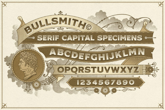 NS Bullsmith Font PNG with transparent background - Preview 4