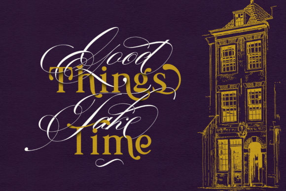 Prestissimo Classy Font PNG with transparent background - Preview 2