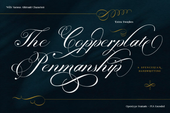Prestissimo Classy Font PNG with transparent background - Preview 3