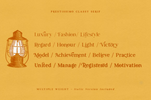 Prestissimo Classy Font PNG with transparent background - Preview 4