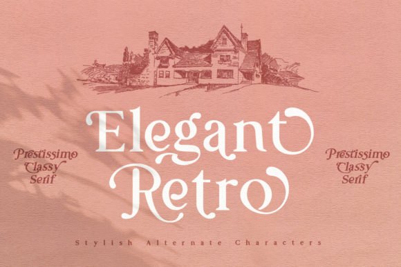 Prestissimo Classy Font PNG with transparent background - Preview 5