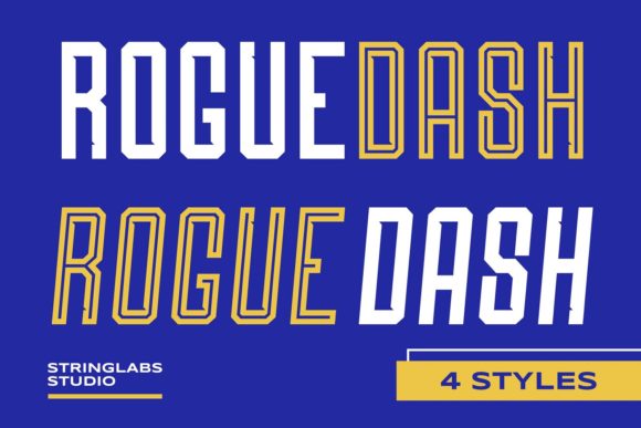 Roguedash Font PNG with transparent background - Preview 2