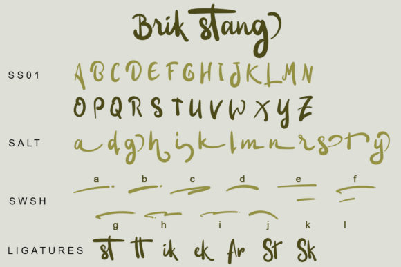 Brik Stang Font - Preview 6