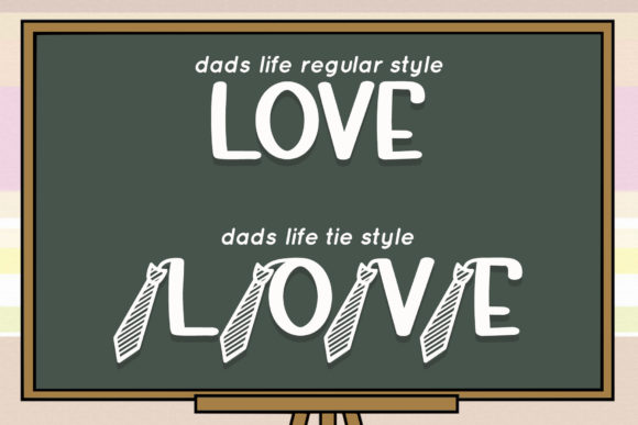 Dads Life Font PNG with transparent background - Preview 1