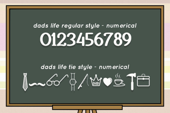 Dads Life Font PNG with transparent background - Preview 2