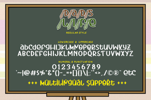 Dads Life Font PNG with transparent background - Preview 6