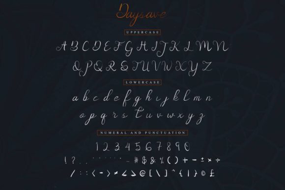 Daysave Font - Preview 3
