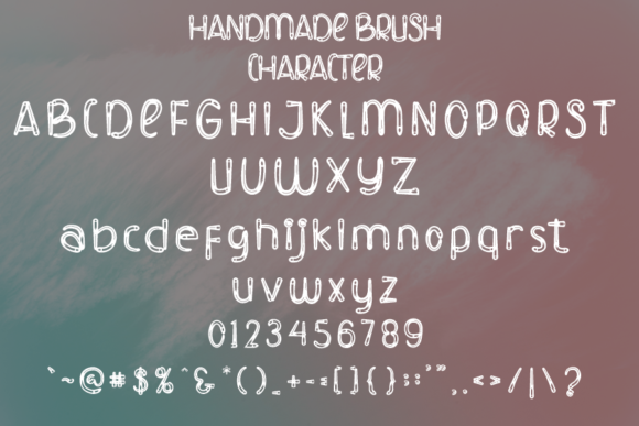 Handmade Brush Font font preview - 3