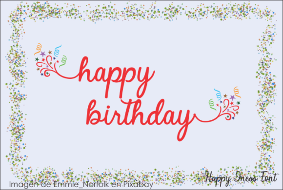 Happy Iness Font PNG with transparent background - Preview 1