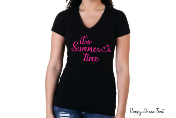 Happy Iness Font PNG with transparent background - Preview 2