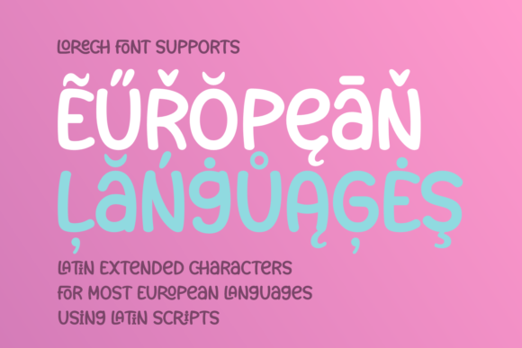 Lorech Font PNG with transparent background - Preview 1