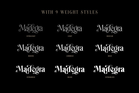 Madegra Font PNG with transparent background - Preview 1
