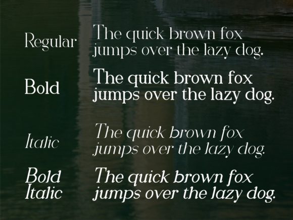 Romany Serif Font PNG with transparent background - Preview 1