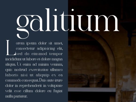 Romany Serif Font PNG with transparent background - Preview 3