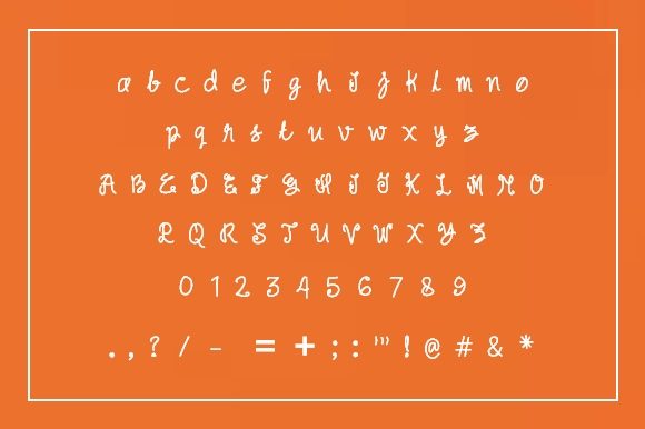Bagiku Font - Preview 2