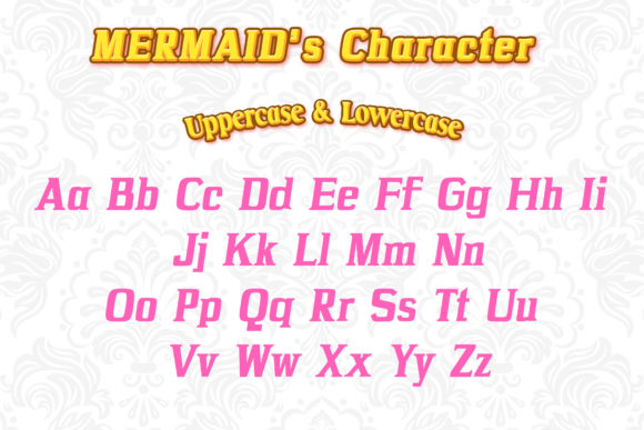 Mermaid Serif Font PNG with transparent background - Preview 1