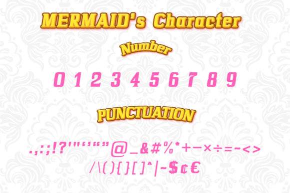 Mermaid Serif Font PNG with transparent background - Preview 2