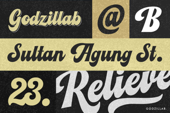 Relieve Font font preview - 2