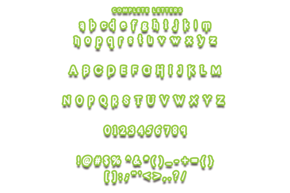 Smaqunem Font PNG with transparent background - Preview 3