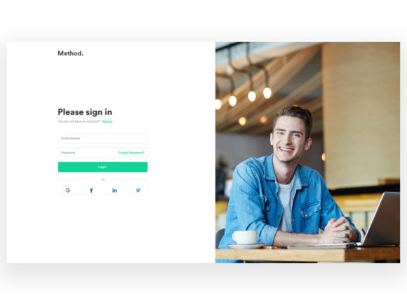 Sign-in Inspiration Grafik UX und UI Kits Von artgalaxy