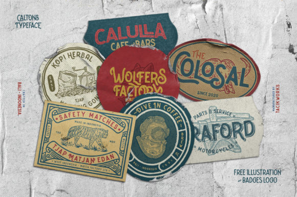 Caltons Font PNG with transparent background - Preview 2
