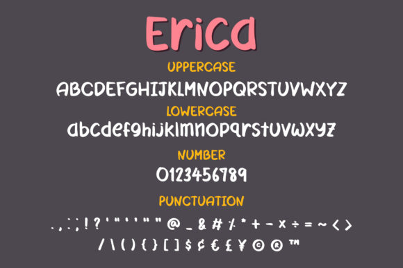 Erica Font - Preview 2