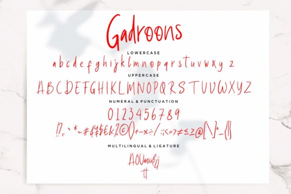 Gadroons Font PNG with transparent background - Preview 6
