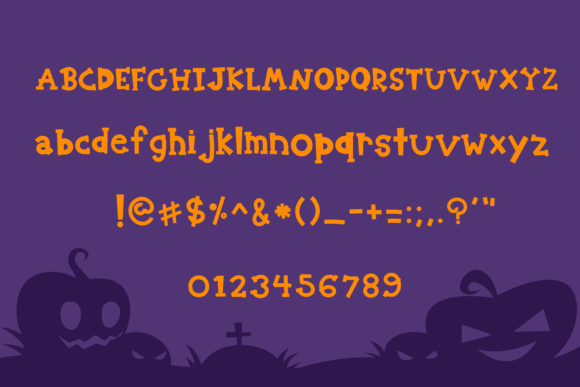 Halloween Pumpkin Font - Preview 4
