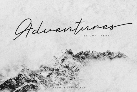 Hilstoria Font PNG with transparent background - Preview 2