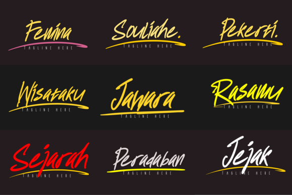 Leluhur Bold Font PNG with transparent background - Preview 2