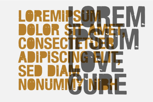 Lovecure Font PNG with transparent background - Preview 1