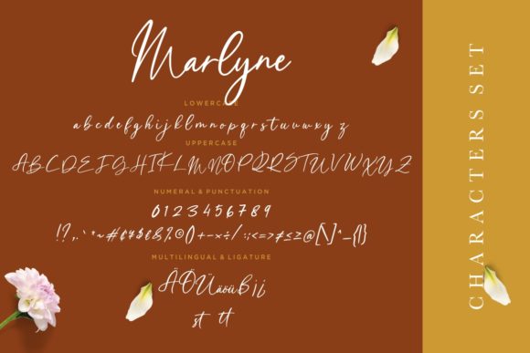 Marlyne Font font preview - 6