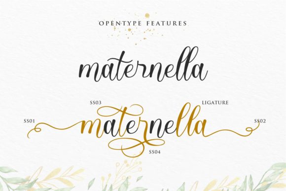 Maternella Font PNG with transparent background - Preview 2