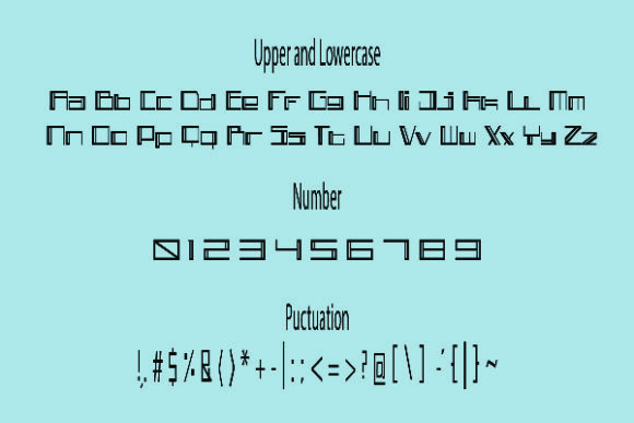 Mile Square Font PNG with transparent background - Preview 3
