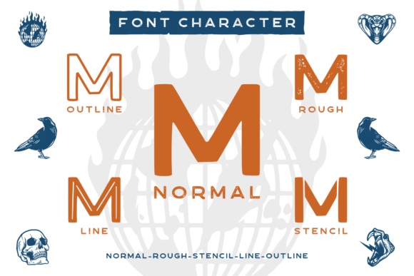 Mondresh Font PNG with transparent background - Preview 4