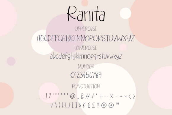 Ranita Font PNG with transparent background - Preview 2