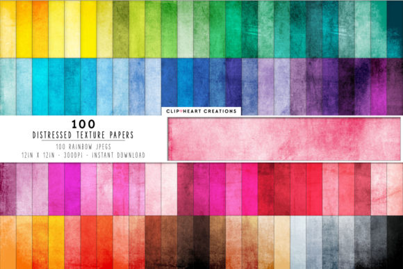 100 Distressed Grunge Texture Papers
