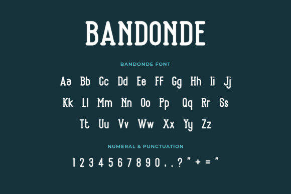 Bandonde Font - Preview 1