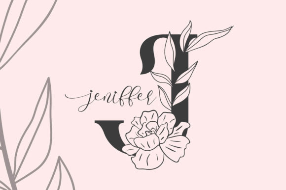 Bogota Monogram Font PNG with transparent background - Preview 1