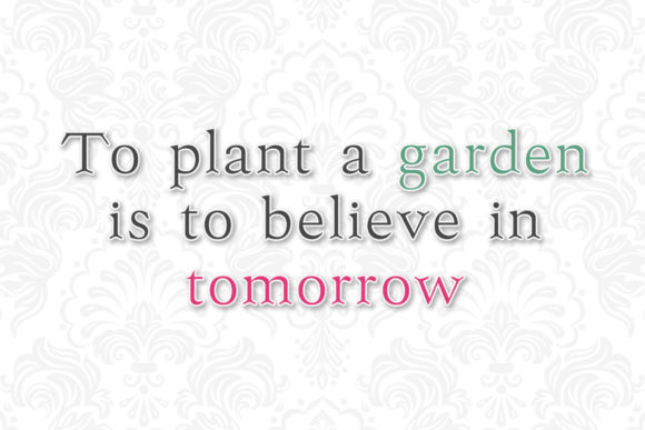 Garden Font - Preview 3